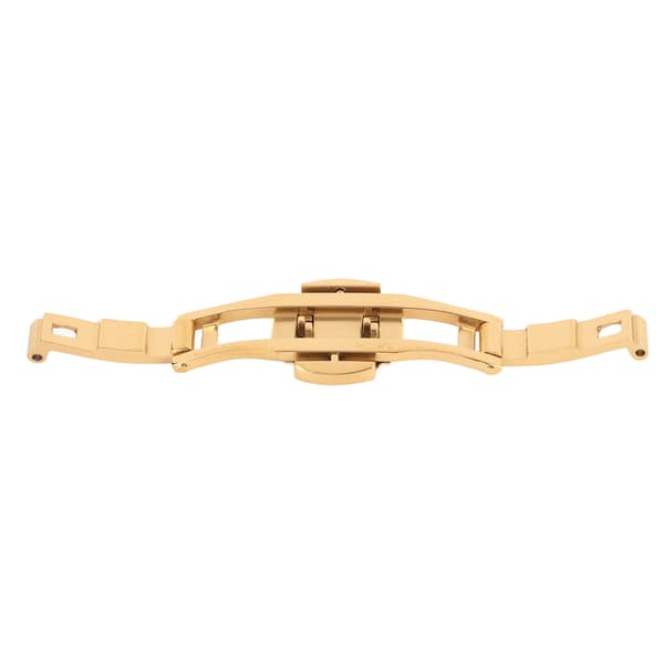 Fällbart spänne i legering och keramiskt volframstål med tryckknapp för klockarmband