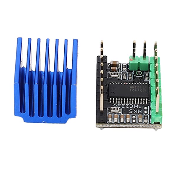 Stepper Motor Driver TMC2226 256 Microstep Lav Støj med Køleplade 3D Printer Tilbehør