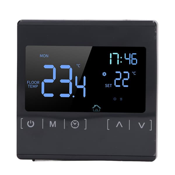 Programmerbar Digital Termostat Smart Touch Skærm Hjemmetermostat til Sveddampningsrum AC85V til 250V