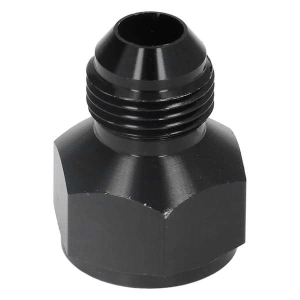 Rørreduktionsadapter Lige AN10 Hun til AN8 Han Aluminiumlegering Sort Fitting