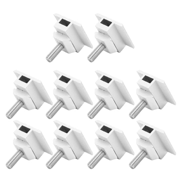 10 st solpanel mittklämmor vattentät montering aluminiumfäste monteringstillbehör