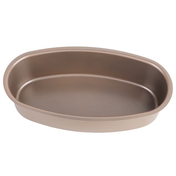 Guld DIY Ovalformet Kageform Non-stick Bageform til Ostekage