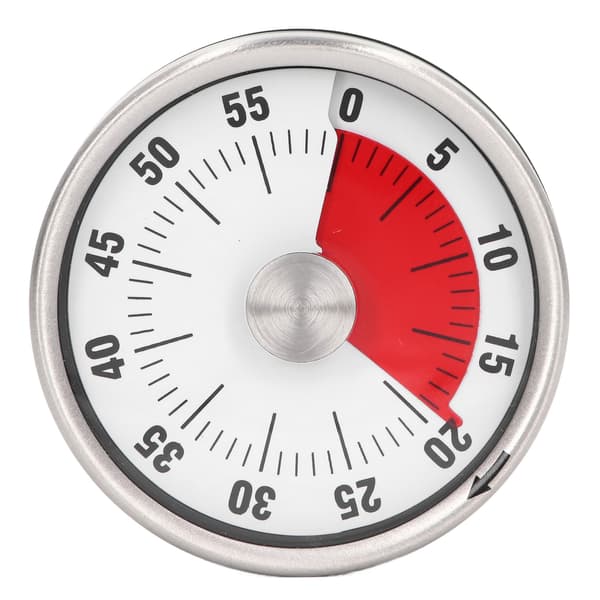 Magnetisk Timer Magnetdesign Rostfritt Stål 70db Varning Hög Noggrannhet Visuell Timer för Köksmatlagning Vit