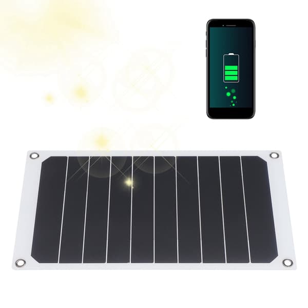 10W Bærbart Solcellepanel Oplader til Udendørs Rejser Klatring Camping Picnic