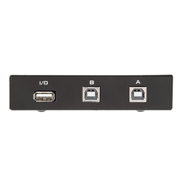 USB 2.0 2-ports manuel KVM-switchboks til deling af pc-printer, scanner og perifert udstyr