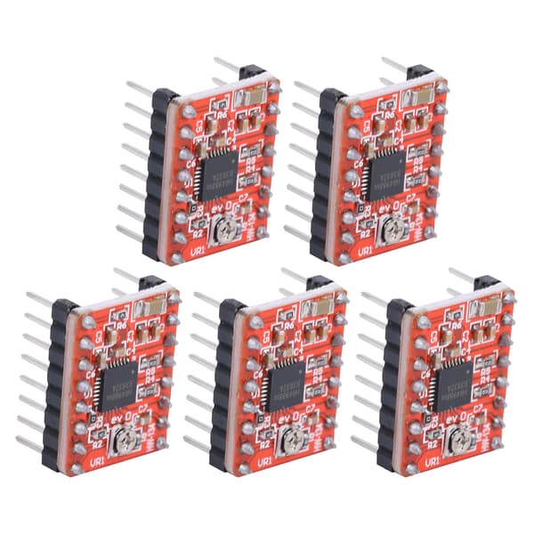 5 stk. stepper motordrivermodul til Ramps 1.4 A4988 3D-printertilbehør
