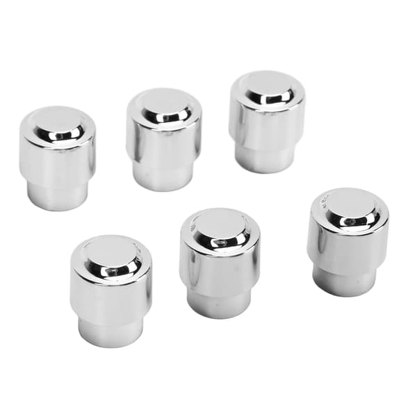 6 st gitarrfatbrytarspets 5-vägs rund retro plast silver elgitarr pickup brytarknopp