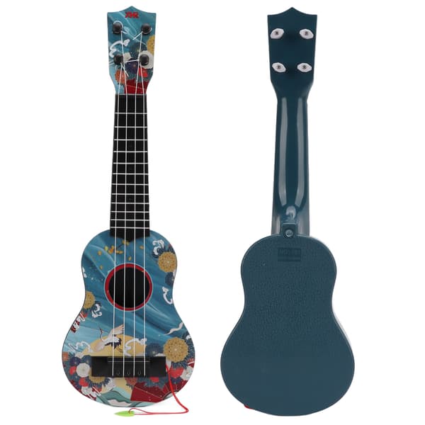 Barnleksak Ukulele Mini Plastgitarr Musikinstrument för förskolebarn PresentBlå