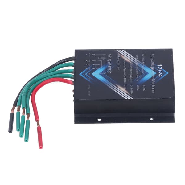 Vindgeneratorcontroller Aluminiumlegering Vandtæt Vindmøllecontroller 400W 12V 24V