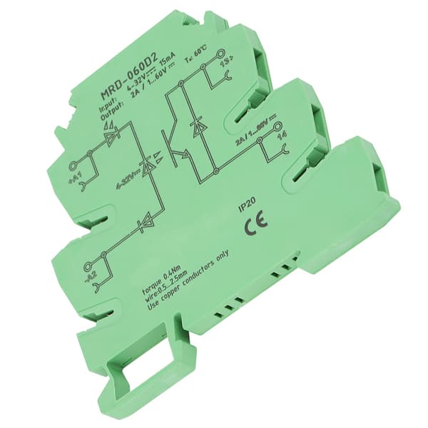 MRD-060D2 Ultratynd 6,2 mm Solid State Relæmodul Indgang 4-32VDC NO