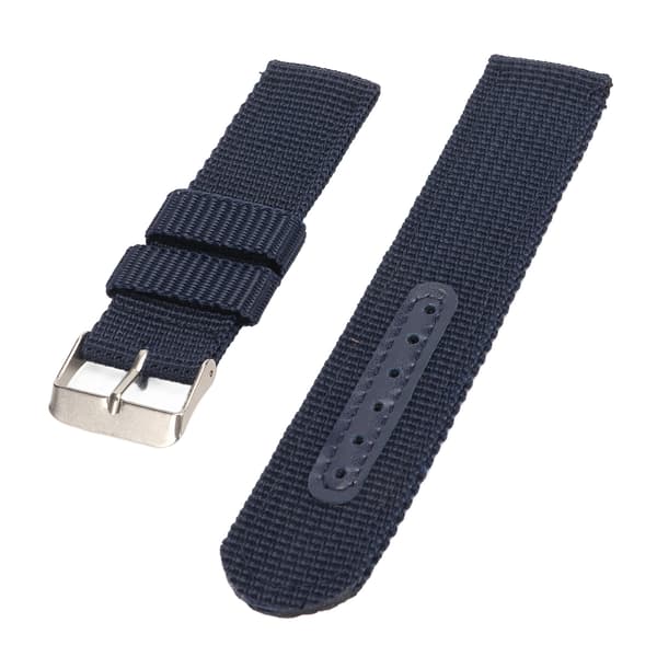 Blå Quick Release Urrem Blød Nylon Lærred Erstatningsrem til Mænd Kvinder 22mm Armbåndsur Tilbehør