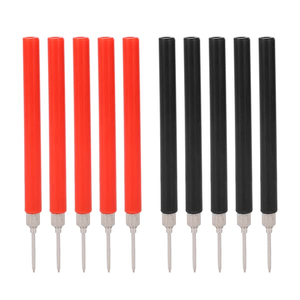 Test Probe Pin Rød Sort DIY Skrueforbindelse Universal Multimeter Testledning Nål til Kredsløb