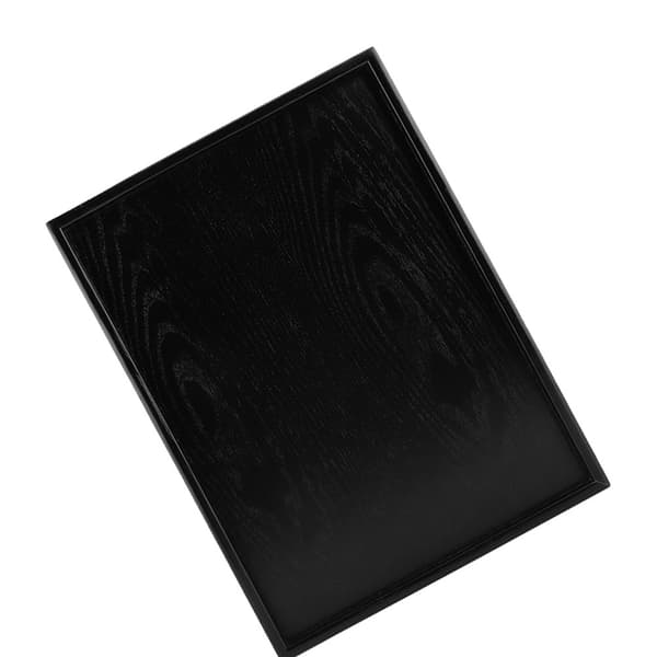 Rektangulär form massivt trä te kaffe snacks mat måltider serveringsbricka tallrik brickor 40 x 30 cm