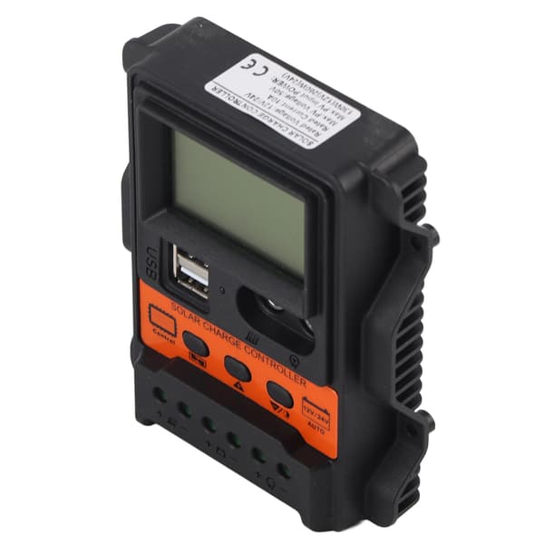 Solar Charge Controller LCD Display 2 USB Output PWM Panel Charging Regulator 12V 24V10A 130W 260W
