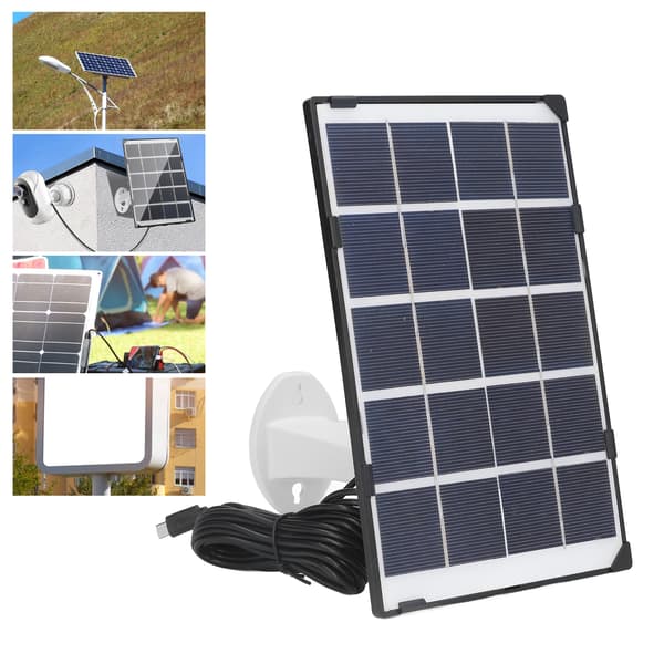 5W solpanel multifunktion høj effektivitet polykrystallinsk silicium bærbart solpanelsæt til båd campingvogn autocamper