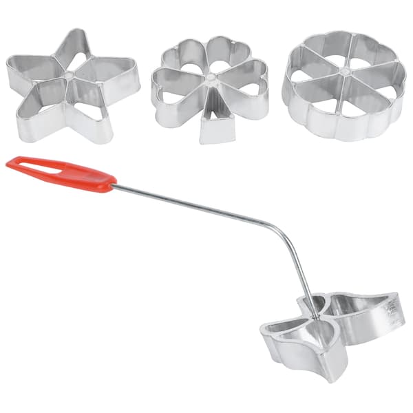 4 stk. kageprint bageform kiks dessertmaskine vaffelmodelsæt bageudstyr