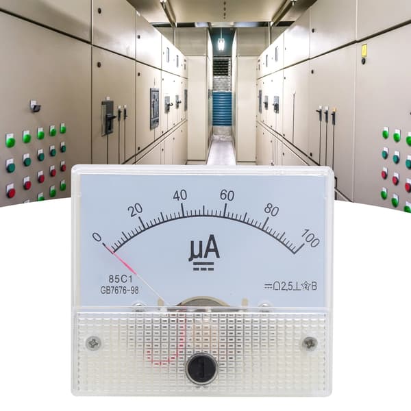 85C1 DC 0~100UA Pekartyp Amperemeter Analog Strömpanel Mätinstrument