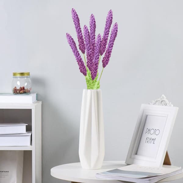 Blomster Håndvævet Uld Simulation Blomsterbuket Nelliker Dekoration
