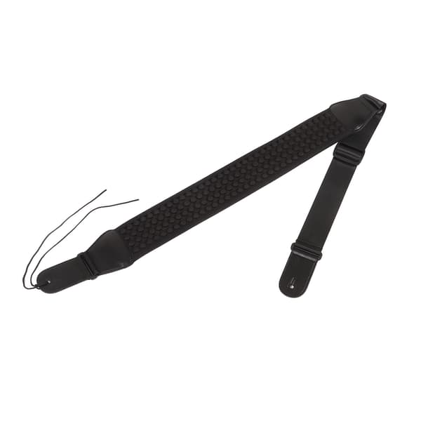 Polyester Gitarrrem Ventilerad Vadderad Bred Justerbar Ergonomisk Svart Bas Axelrem 1-pack