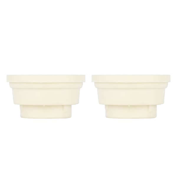 2-pack poolstege gummistötfångarlock, ersättningssäkerhetspluggar för poolsteg, poolutrustningstillbehör