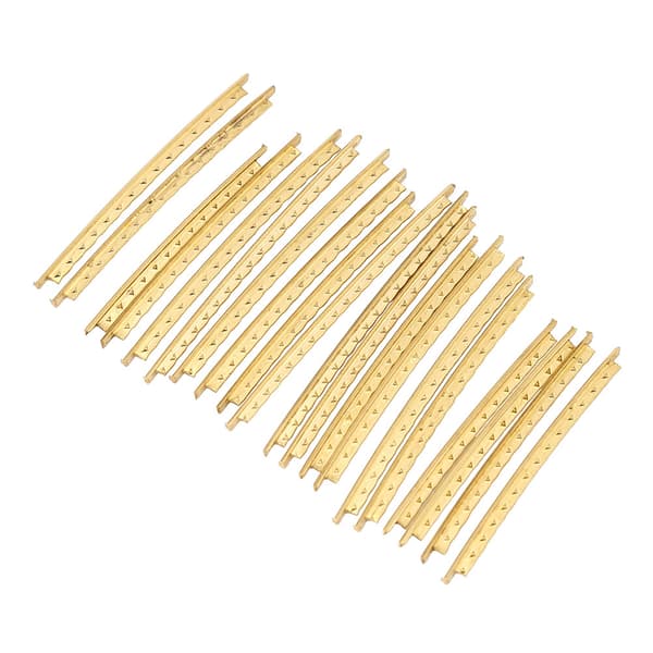 20 st/set 2,0 mm guld mässing gitarrbandtråd set reservdelar för folkträgitarrer