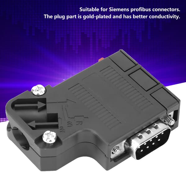 DP Profibus Adapter 6ES7972-0BA41-0XA0 35° DP Profibus-stik, passer til Siemens