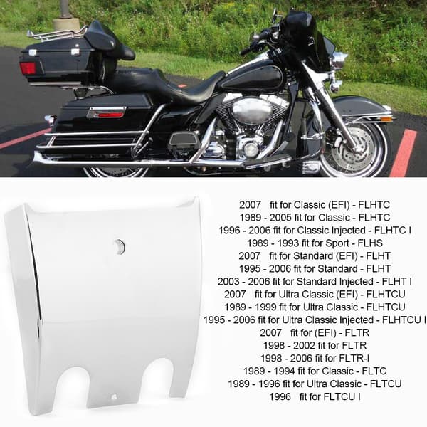 Dash Extension Brændstoftankpanel til FLTR FLTCU FLHT Motorcykel - Sølv
