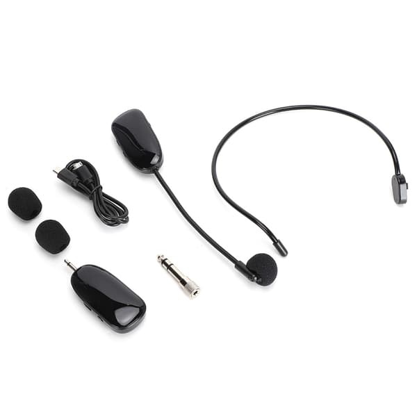 Trådlöst headsetmikrofon UHF för högtalare, PC, röstförstärkare