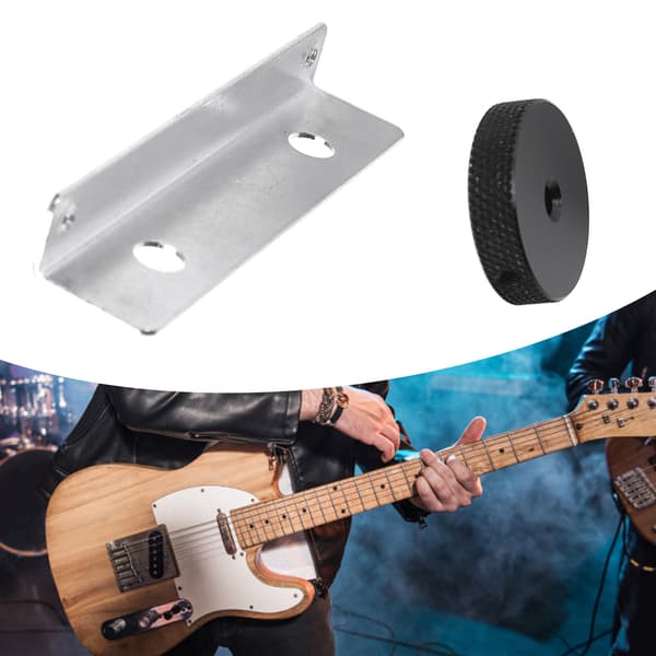Gitarrfäste Metall Slitstarkt Professionellt Potentiometerfäste för Jazzmaster Plektrumskydd
