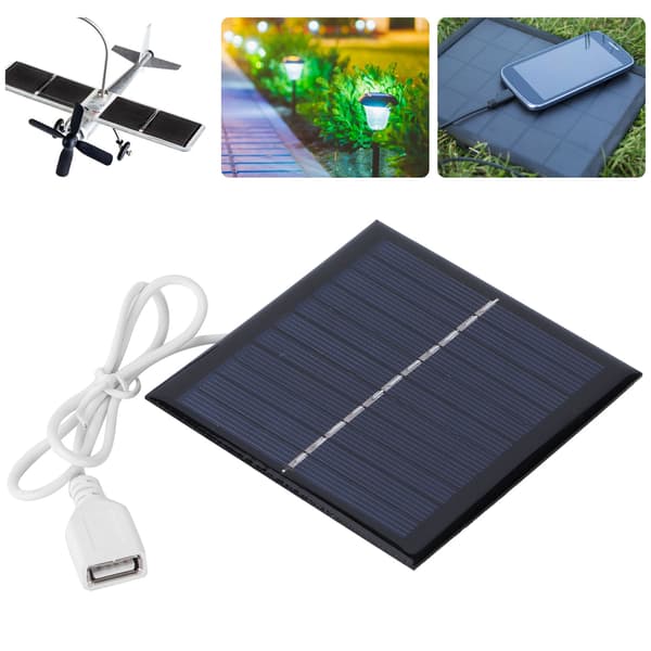 1W 5.5V solpanelplade DIY polysilicium solopladningsmodul til 3.7V-5V batteri