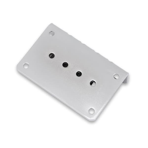 4-strängad fast stallbytesdelar för cigarrlåda elgitarrer basukulele (silver)