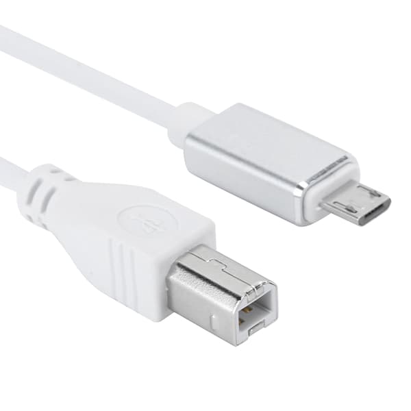 2 STK V8 MIDI-kabel Micro USB til USB-B-adapter til digitalt klaver og tablet-pc-forbindelse