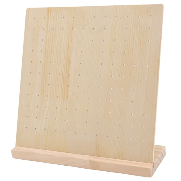 Øreringe Stud Display Pegboard Stor Kapacitet Holdbart Træ Smykkedisplay Øreringe Display Board til Øreringe Smykker 66 Par
