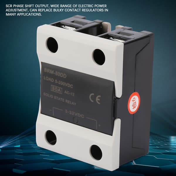 BRM-80DD DC Control Communication SSR Solid State Relæ 3-32V 80A