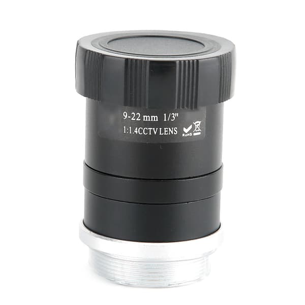 1080P HD Varifokalobjektiv 9-22mm Manuell Iris för CCTV Säkerhetskamera
