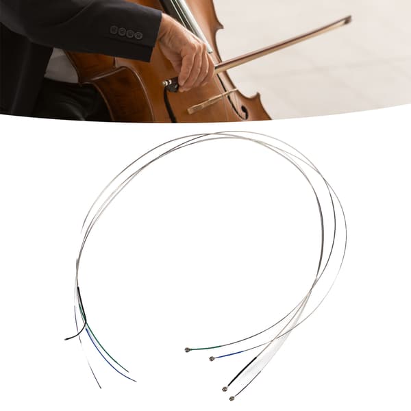 4/4 Cello Strengesæt Solid Stålkerne 110cm 4 stk. Restring Sæt til Spillere