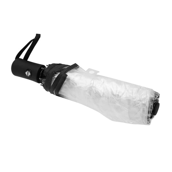 Transparenta regnparaplyer vikbara bärbara trefaldiga dammode paraply