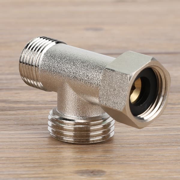 2 st 3-vägs anslutningsventil Toalettavledarventiladapter Spolventil (EU3/8)