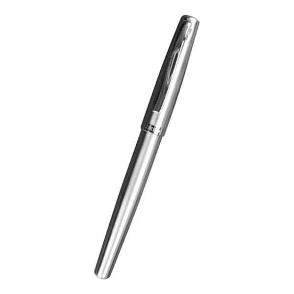 Kuglepen i rustfrit stål, rollerball-pen, gave til forretningsmøde