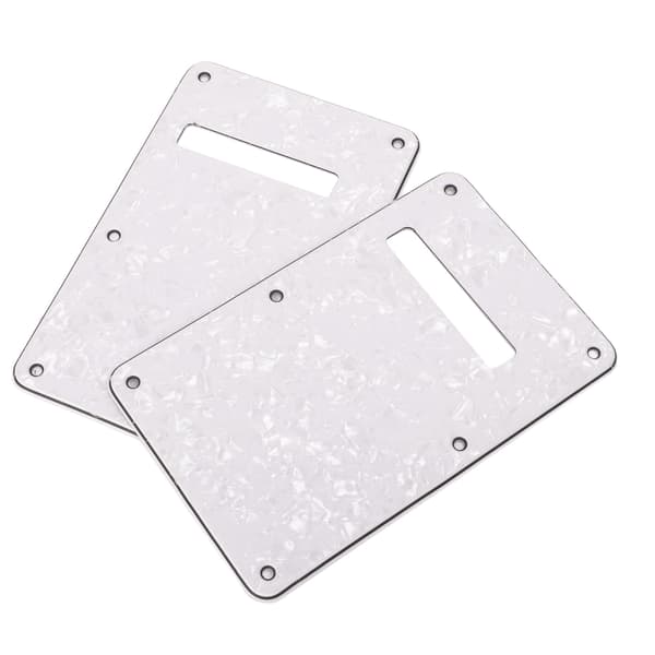 2-pack vit PVC elgitarr bakplatta hålrumsskydd plektrumskydd reservdel