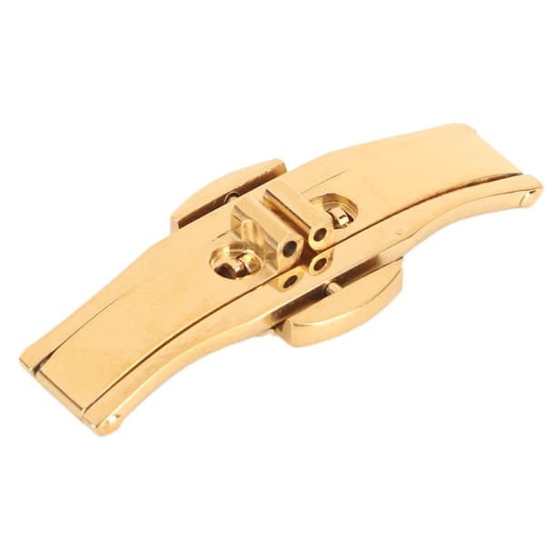 Fällbart spänne i legering och keramiskt volframstål med tryckknapp för klockarmband