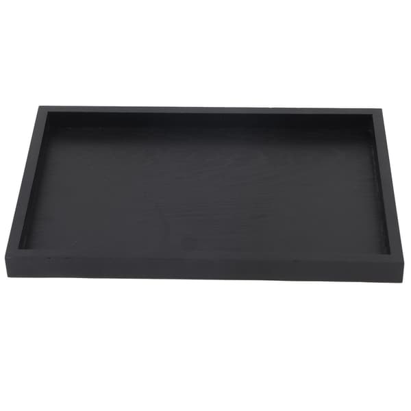 Rektangulær serveringsbakke i massivt træ til te, kaffe, snacks, mad, restaurantbakker 22*12*2cm