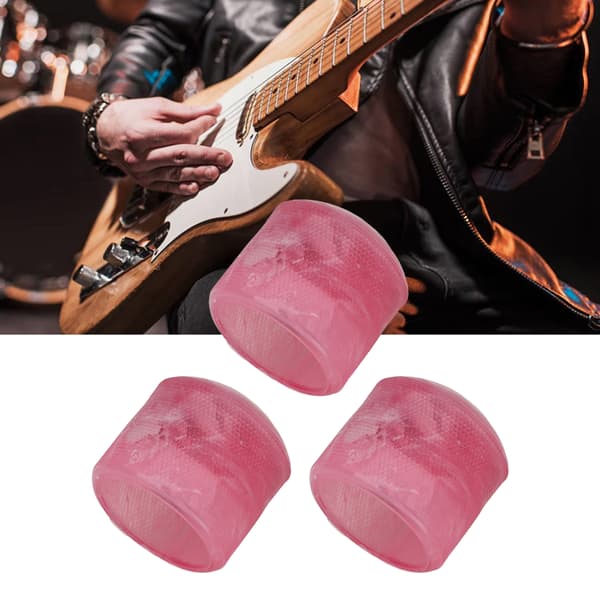 3st Elgitarrratt Sträng Potentiometer Kontroll Instrument Tillbehörssats Rosa