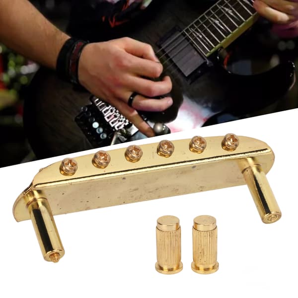 Elgitarrstall 6-strängad stränghållare Metallgitarrhårdvara för Jazzmaster Guld