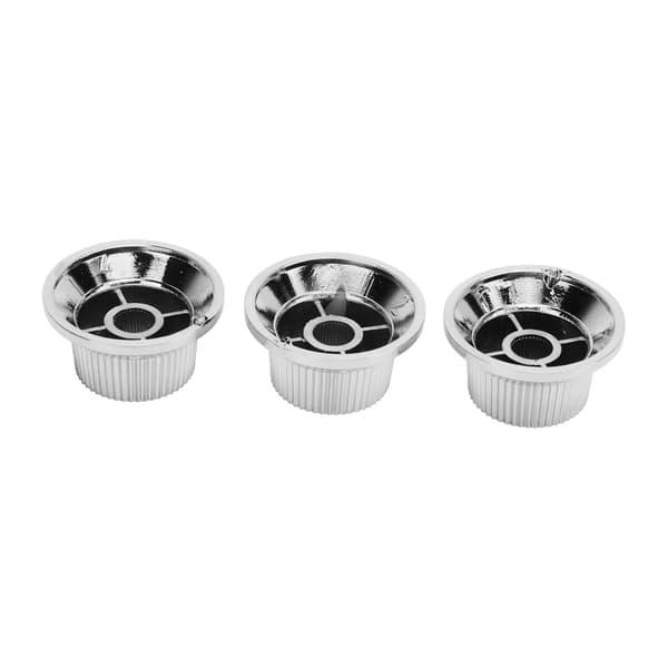 3PCS Plast 2T1V Välgjord Elbas Volymkontrollratt Gitarr Potentiometerratt för Ersättning