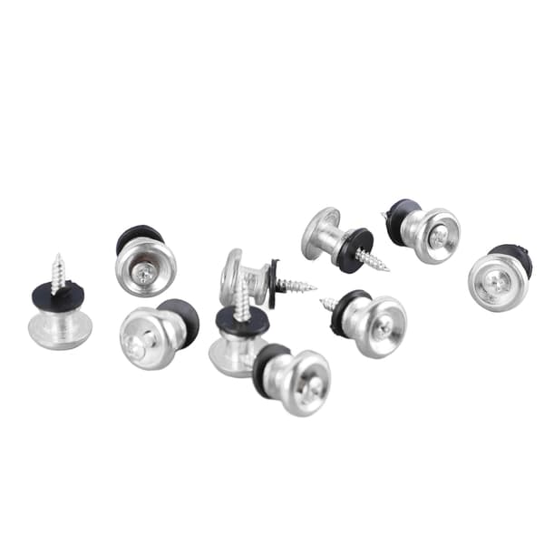 Gitarrrem Låsknappar 10-pack Svampdesign Silver Universal Rempinne för Ukulele Bas Akustisk