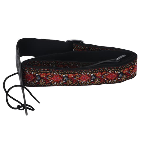 Broderad basgitarrrem Universal Extra Bred Kraftig Nylon Retro Vävd Justerbar 1 Styck