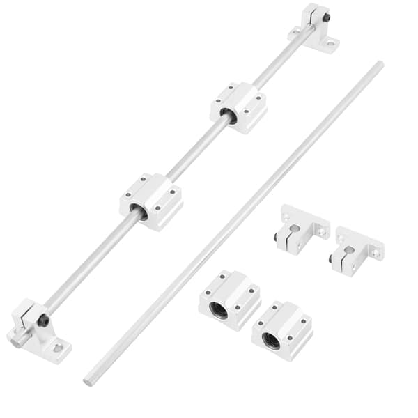 8mm x 400mm CNC Lineær Skinne Stang SC8UU Lejeblok Sæt til 3D Printer