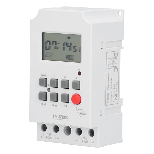Mikrocomputer Timerkontakt 7-dages Elektronisk Tilbehør med Digitalt Display til Lysstyring