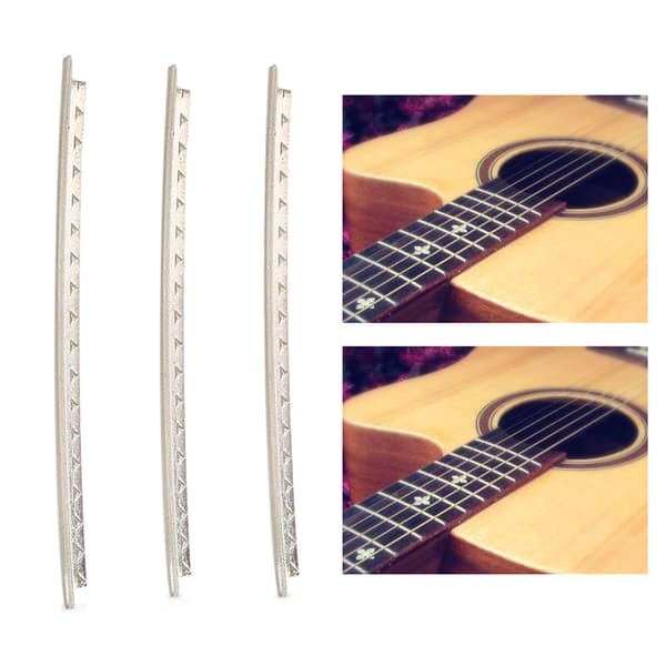 20-pack gitarr vit kopparbandtrådssats 2 mm för folkgitarrer